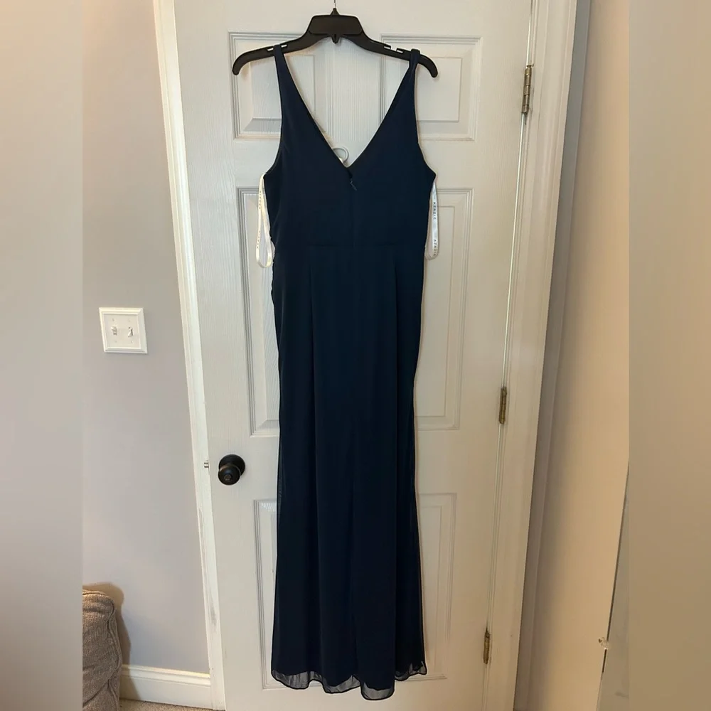 Azazie bridesmaid dress- dark navy color - Picture 8 of 13